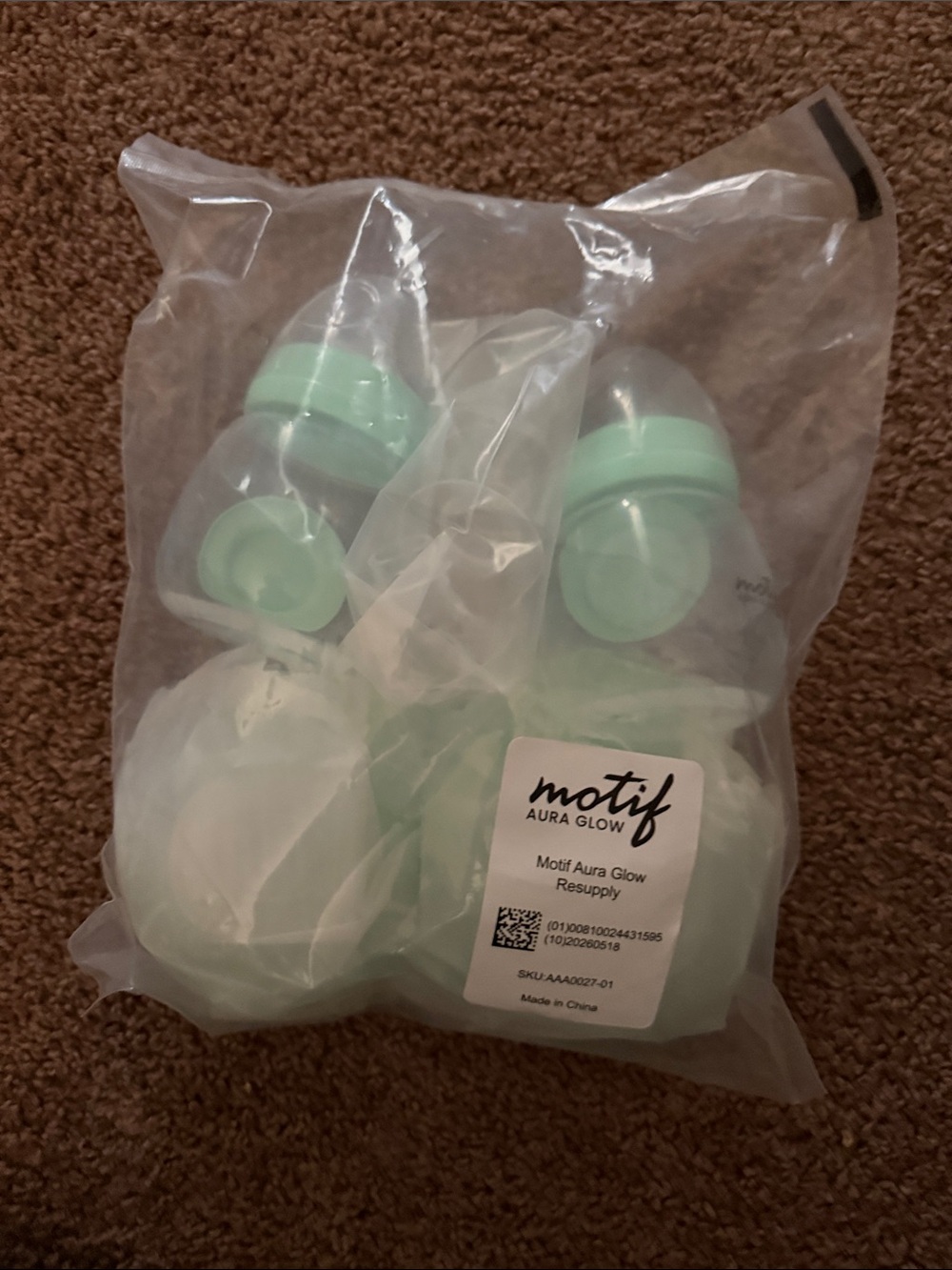 Aura Glow Women Bath & Body Baby Bottle Set - Mint